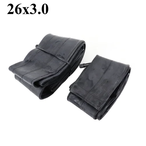 Imagen 2 del producto Tubo interior para bicicleta de playa, 2 piezas, 20X3,0, 20x4,0, 24x3,0, 24x4,0, para motos de nieve, ATVs, neumático negro de 20/24/26 pulgadas