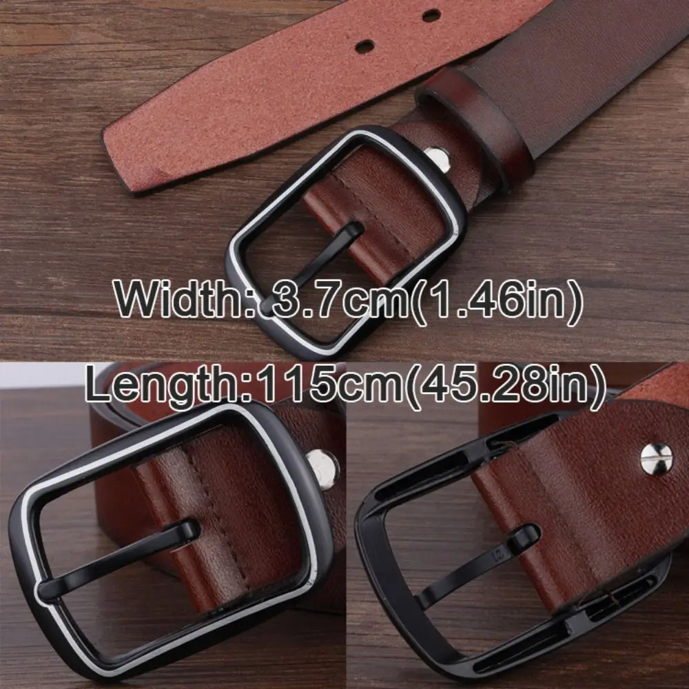 Cinturón de cuero versátil de moda para hombre, cinturón de ocio de negocios, cinturones de traje para pantalones, marca de lujo