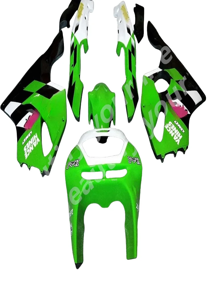 Plastic Fairings Zx6r 1994 - 1997 White Green black Fairings for Kawasaki Zx6r 1996 Full Body Kits for Kawasaki Zx6r 96 97