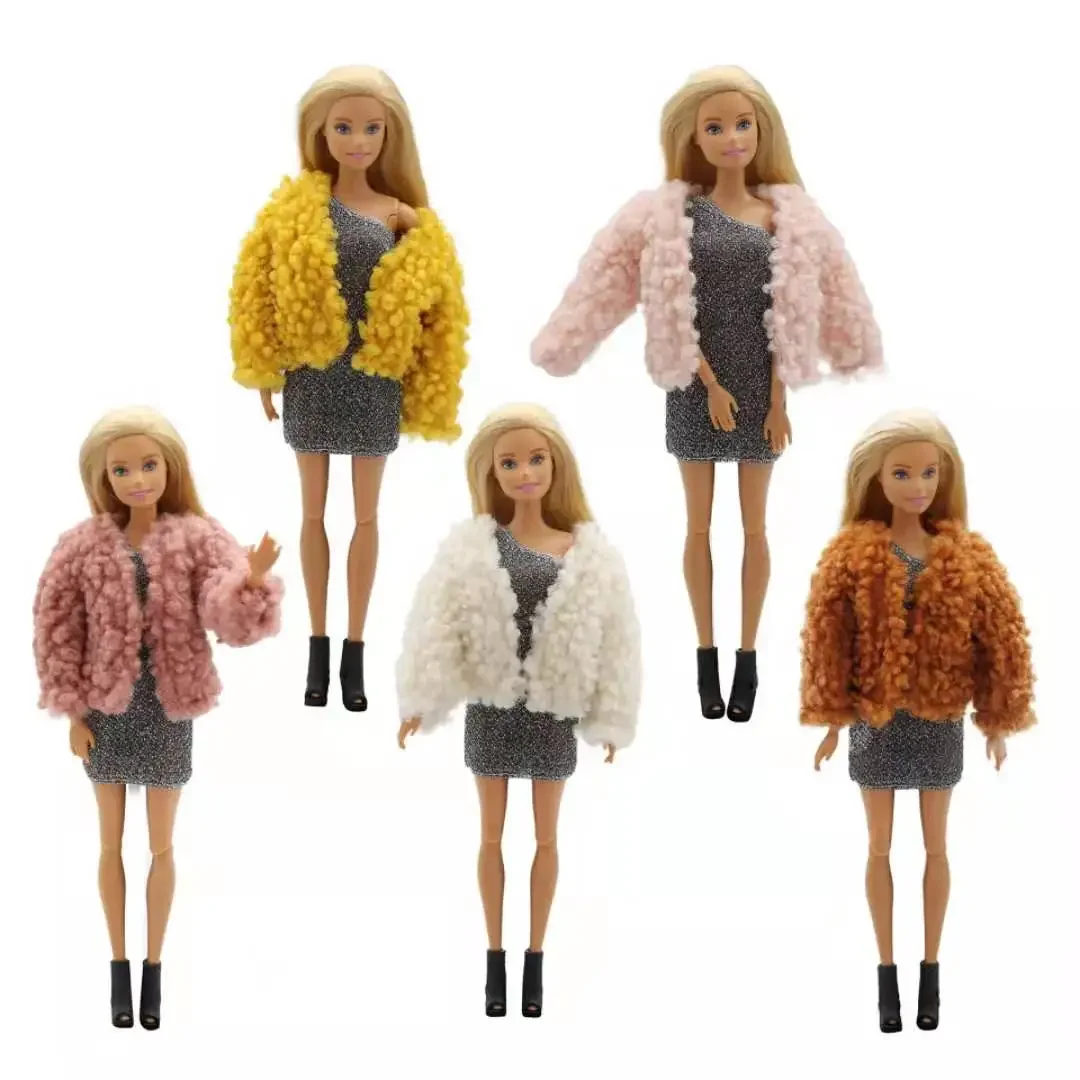 

11.5" Doll Clothes Fashion Winter Coat For Barbie Clothes Outfits Jacket 1/6 BJD Dolls Playhouse Accessories Kids Toy Girl Gifts