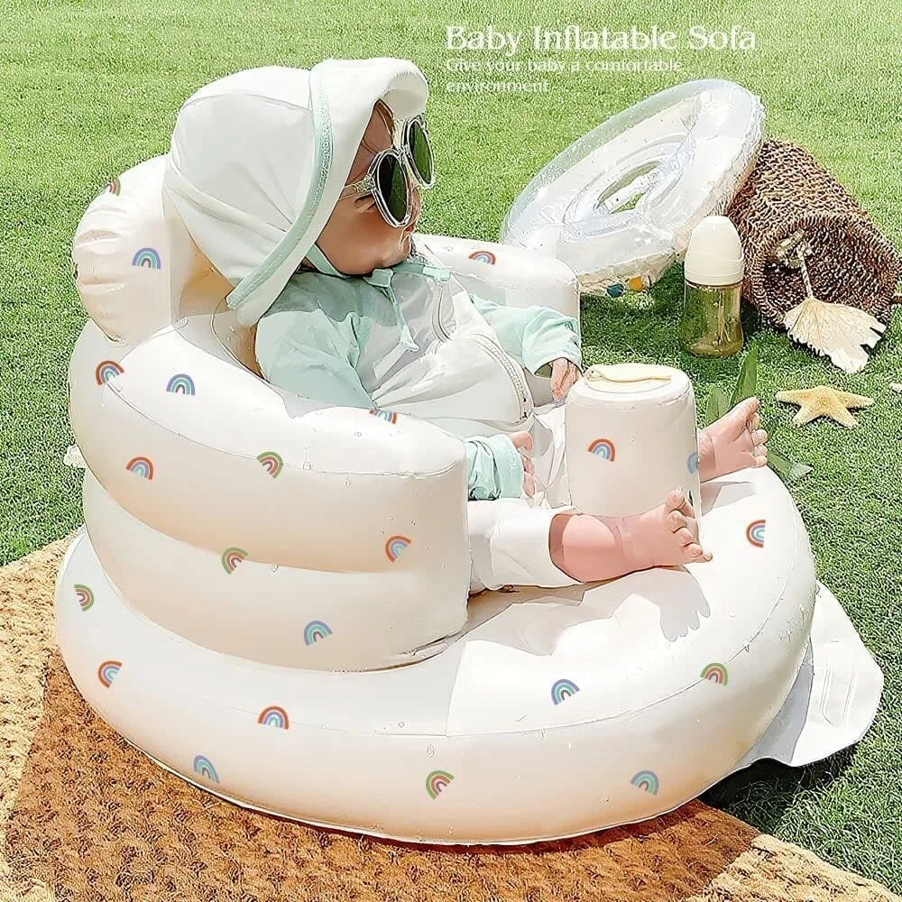 Multifunctional Kids Sofa Baby Inflatable Seat Chair for baby Bath Shower Learning Bathing Stool Eating Chair Baby Chair Seat