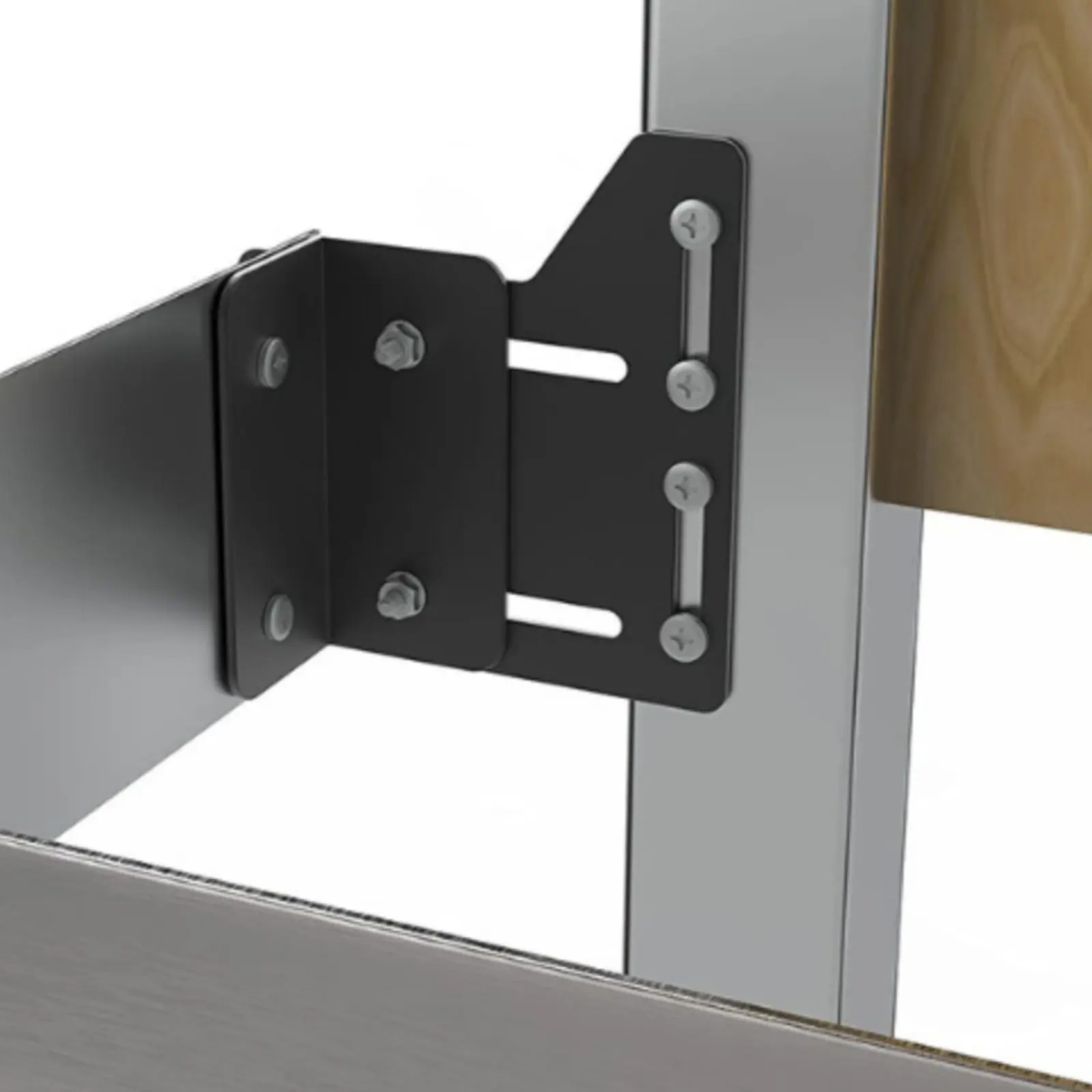 2 Pieces Bed Frame Adapter Bracket Heavy Duty Headboard Adapter Bracket Adjustable Headboard Brackets Easy Installation