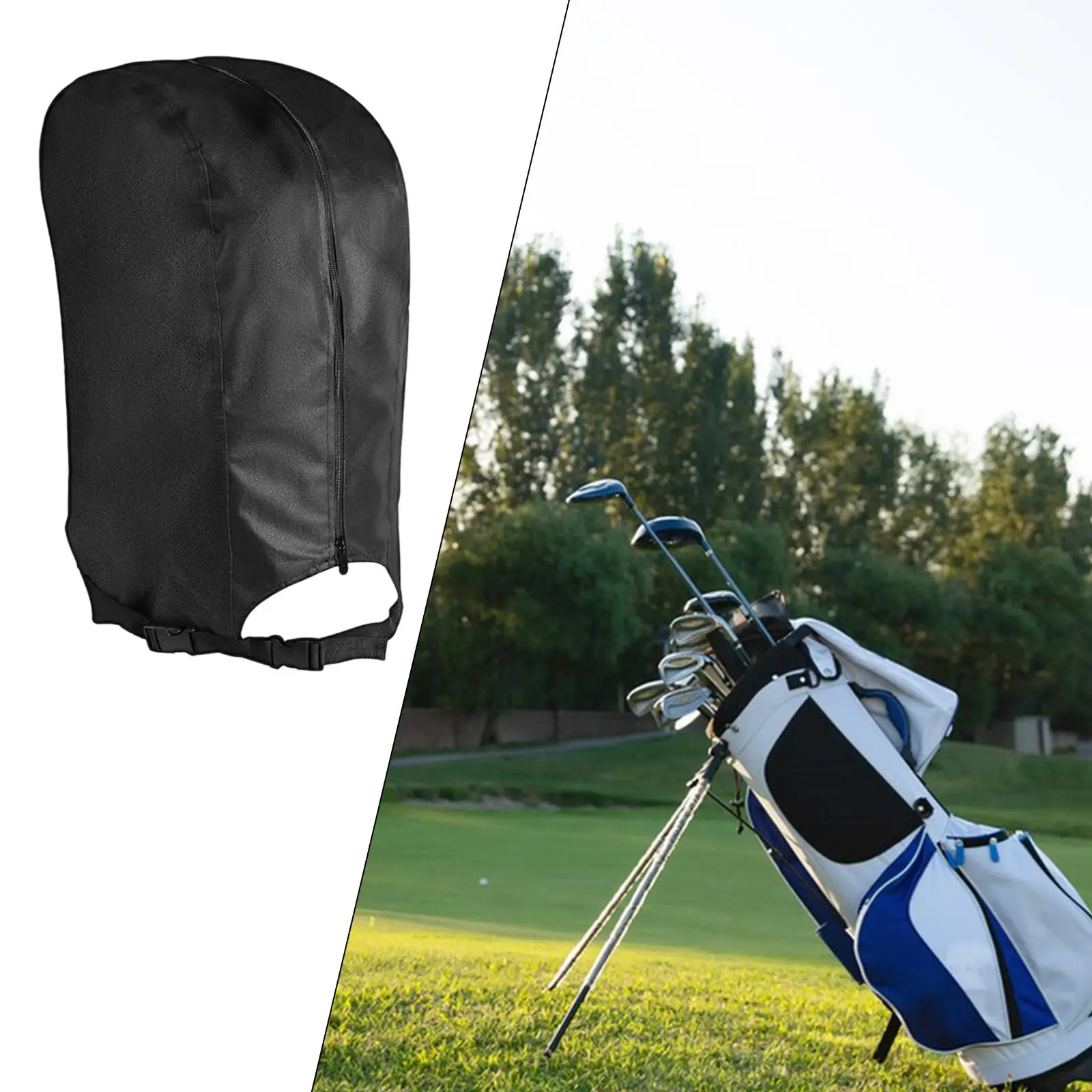 Golf Bag Rain Cover Raincoat Sturdy Golf Pole Bag Cover Portable Storage Bag Protective Cover for Golf Course Supplies