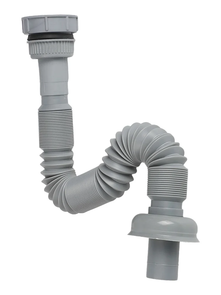 Flexible Sink Drain Pipe Expandable for tubular Drain Tubing Adjustable Kitchen Sewer Pipe For Kitchen Sink & Garbage Disposal