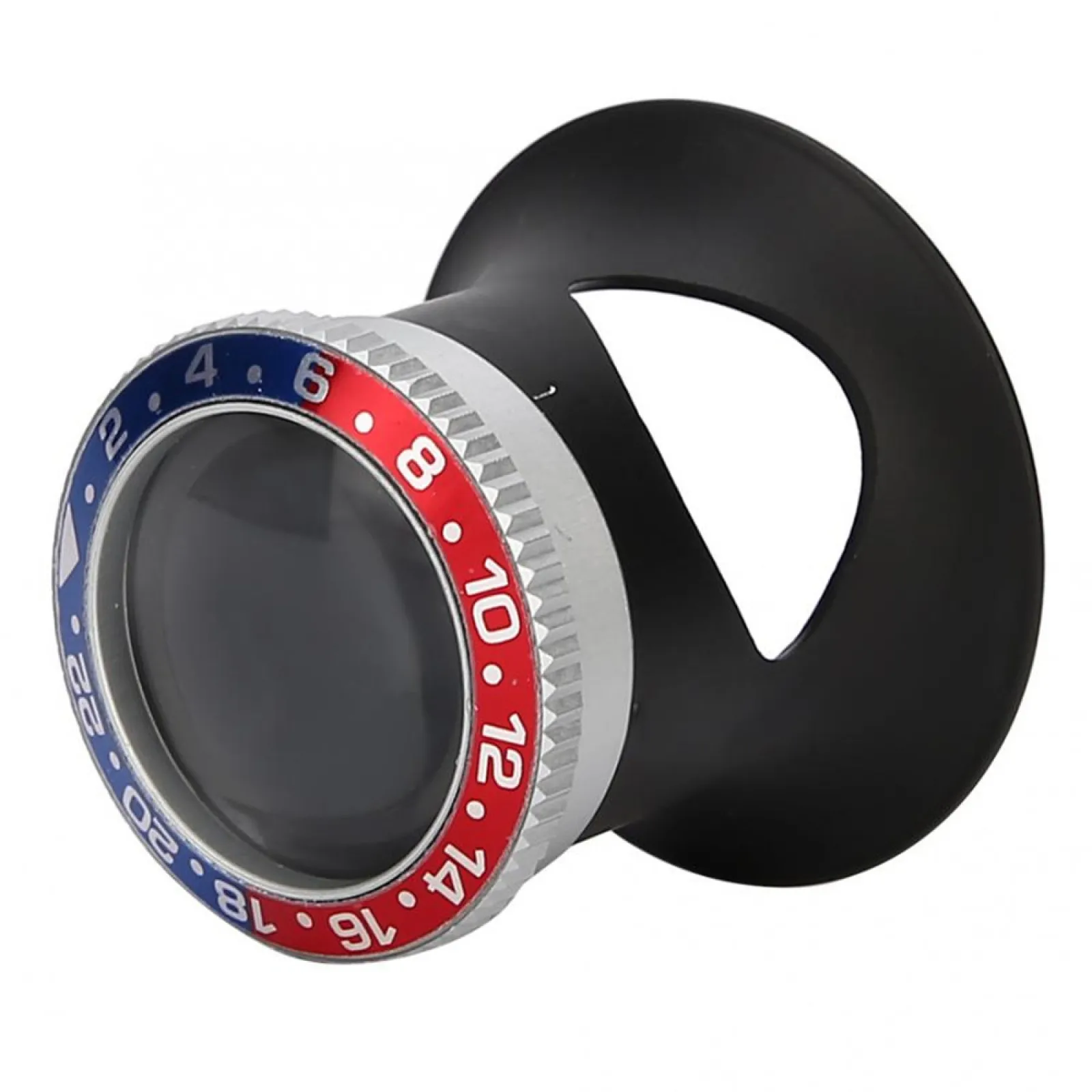 10X 20X Aluminum Alloy Watch Repair Magnifier with Optical Glass Lens, Lightweight Durable Loupe for Watchmaker