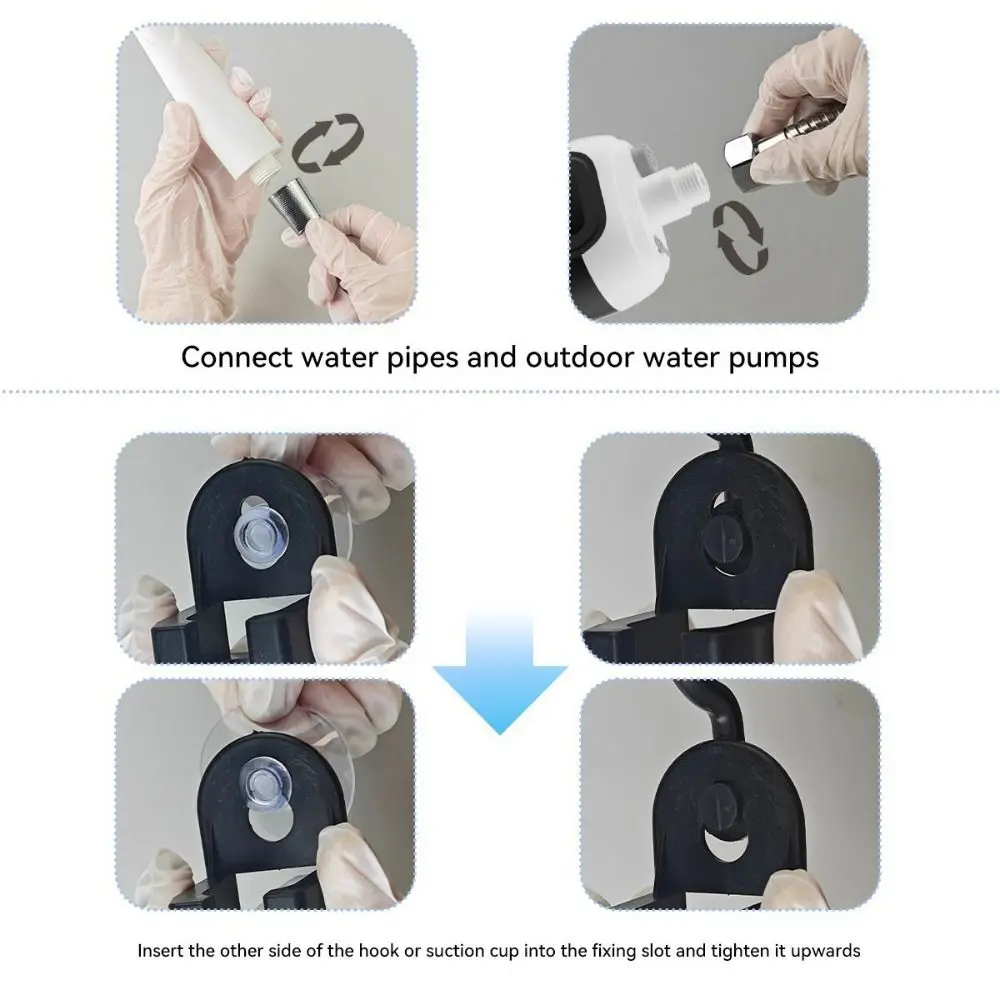 

Портативная электрическая насадка для душа для кемпинга, водонепроницаемая многофункциональная насадка для душа на открытом воздухе, легкий вес с подсветкой