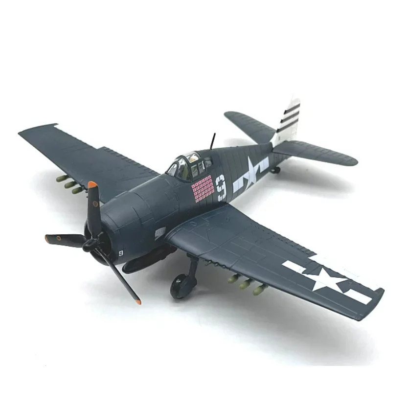 

Масштабная модель американского истребителя F6F Hellcat (1:72) для палубных авианосцев, коллекционный предмет из сплава