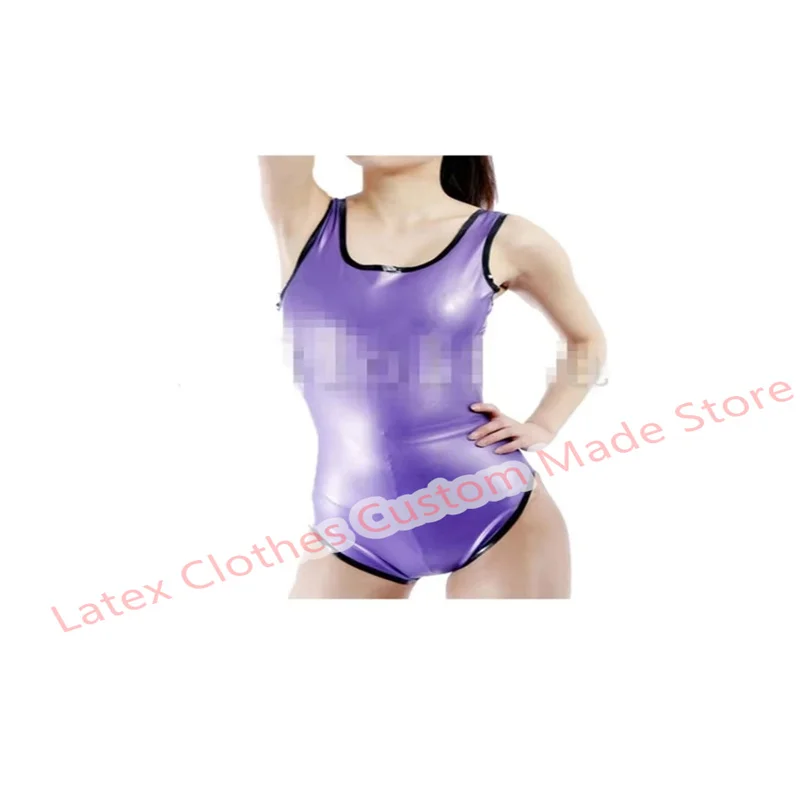 

Sexy Lingerie Swimsuit for Women Handmade Latex Top Rubber Suit Cosplay Costume