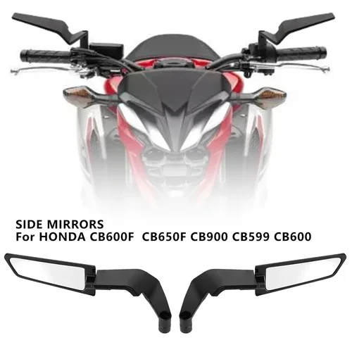 Para Honda CB650F CB650R CB750 CB1000R CB1100 CB1300 CB150R espejo Universal para motocicleta ala de viento espejo retrovisor lateral de marcha atrás