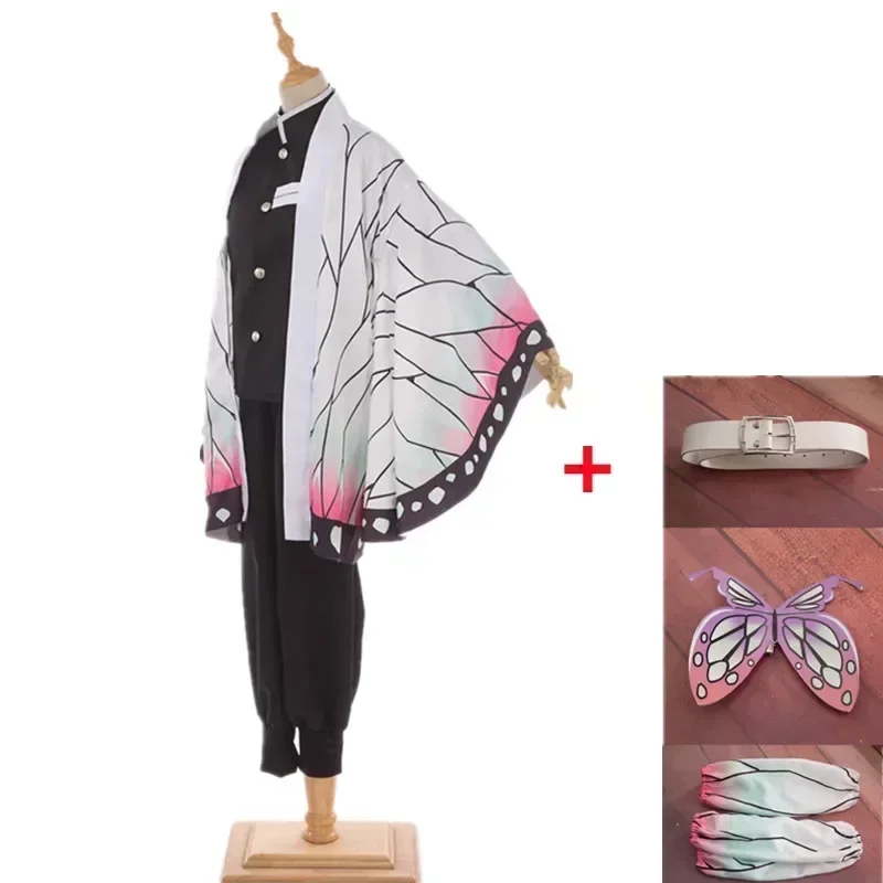 

New Kochou Shinobu Cosplay Costume Anime Demon Slayer Cosplay Acres Uniform Wig Halloween Party Costume Adult Children