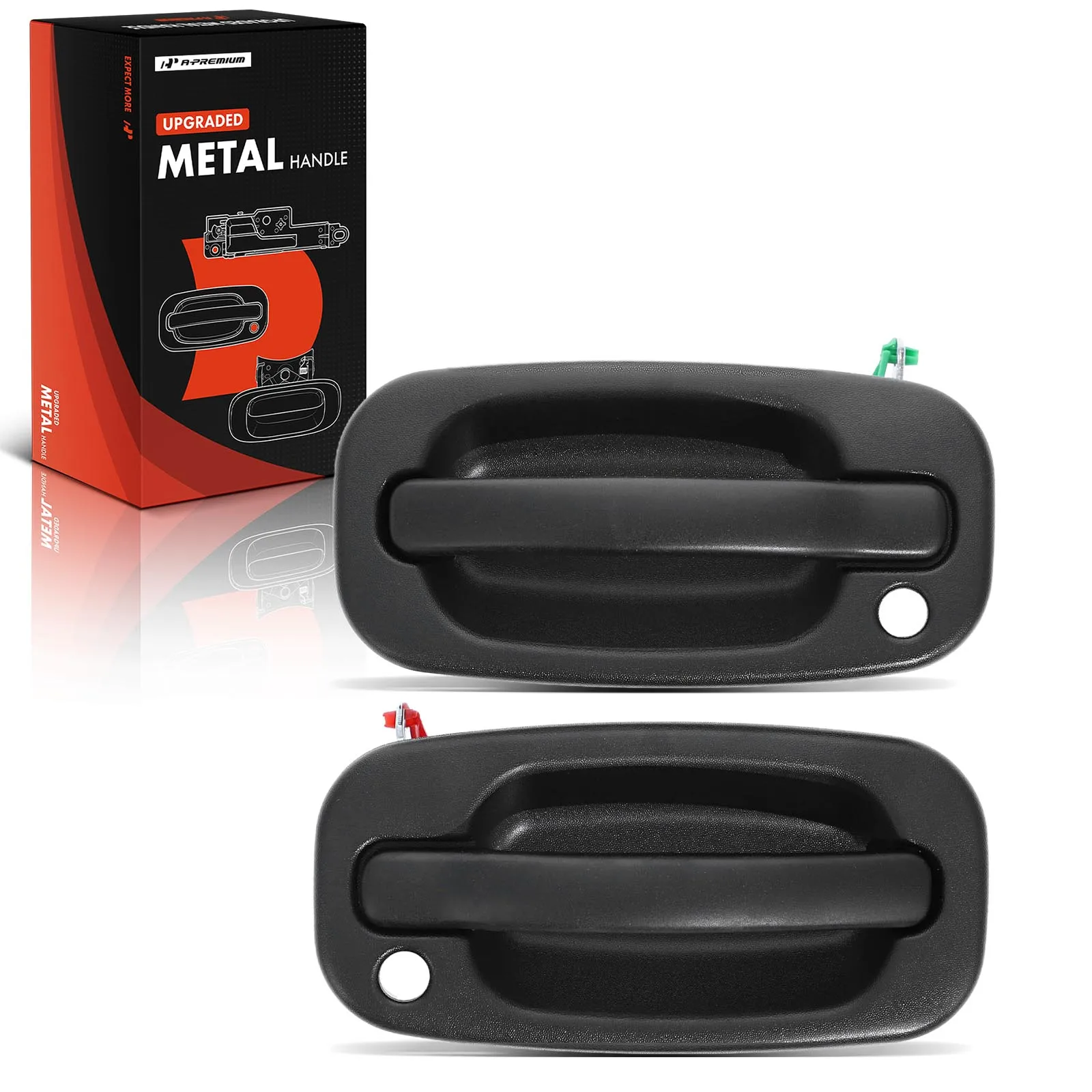 A-Premium 2x Upgraded Metal Front Outside Handle for Chevrolet Silverado 1500 99-06 Silverado 2500 99-04 Silverado 3500 01-06
