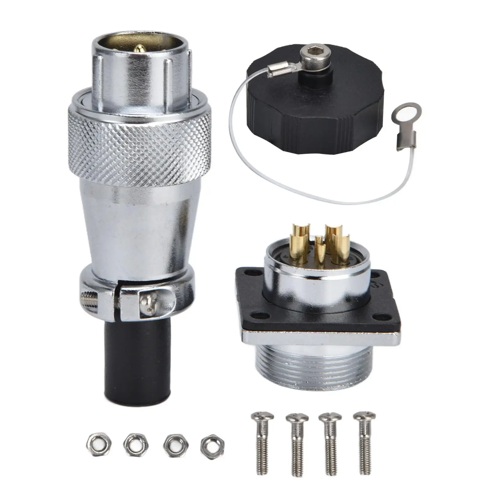

AC 500V 6 Pin Aviation Connector Zinc Alloy Waterproof Explosion Proof Multi Core Soldering Crimping WS20 Aviation Connector
