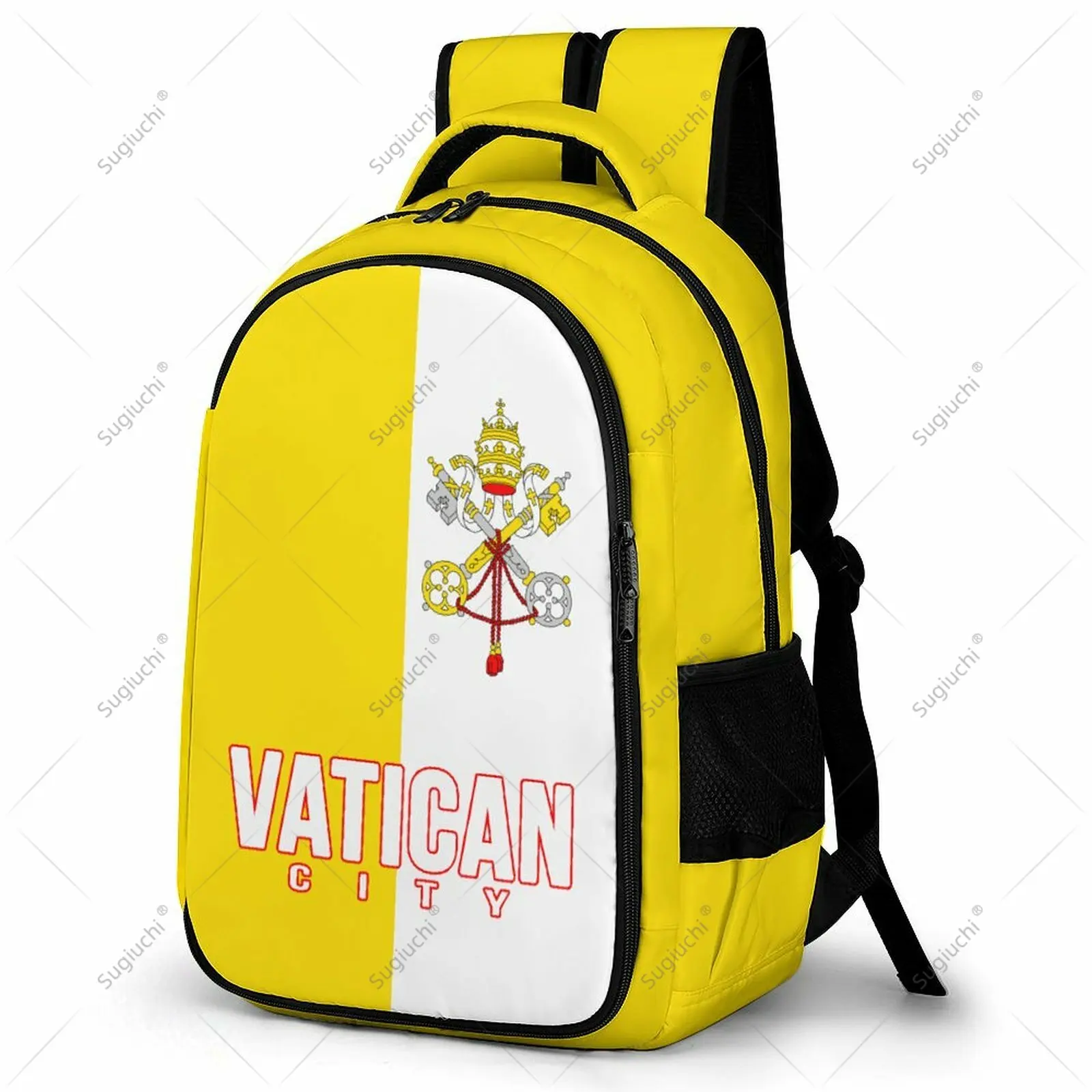 

Backpack Vatican City Flag Student Schoolbag Smart Business Travel Leisure Backpack Laptop Back Pack Office Work Bag