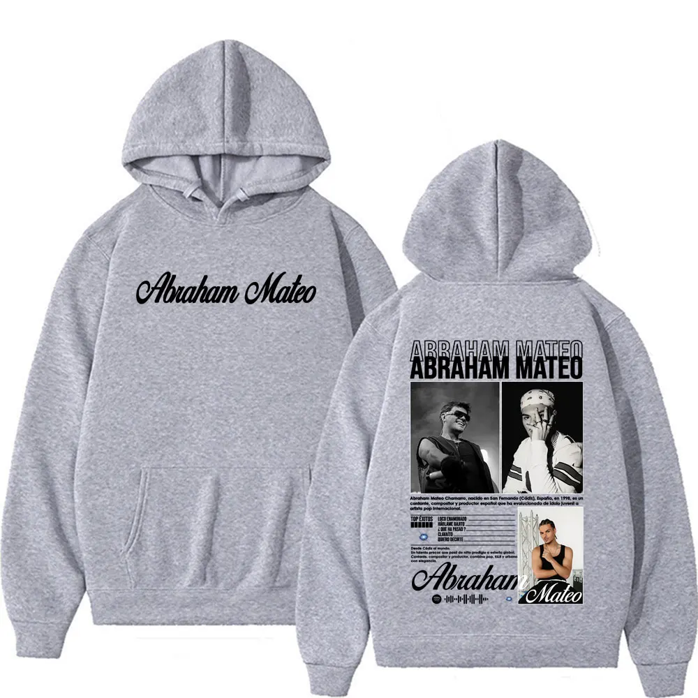 مغني الراب أبراهام ماتيو ألبوم 2025 جولة ميرش هوديي الرجال النساء خمر الكلاسيكية عالية الجودة المتضخم قمصان سويت شيرت بقلنسوة الشارع الشهير #3