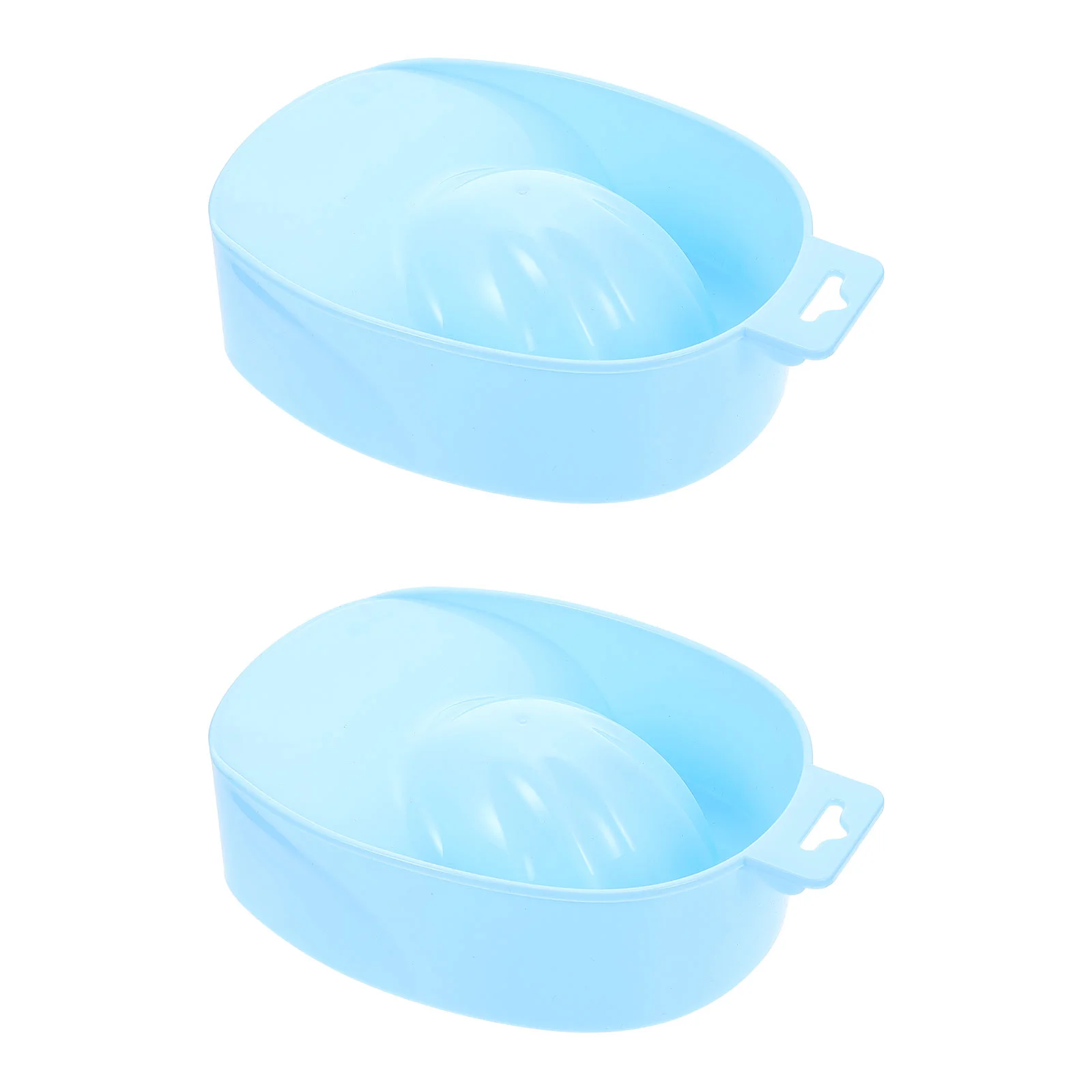 

2 Pcs Nail Soaking Bowl Manicure Supply Tray Double Layer Removal Bowls Spa Tool