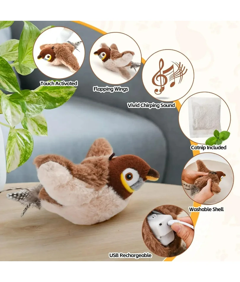 Flying Bird Cat Toy 6