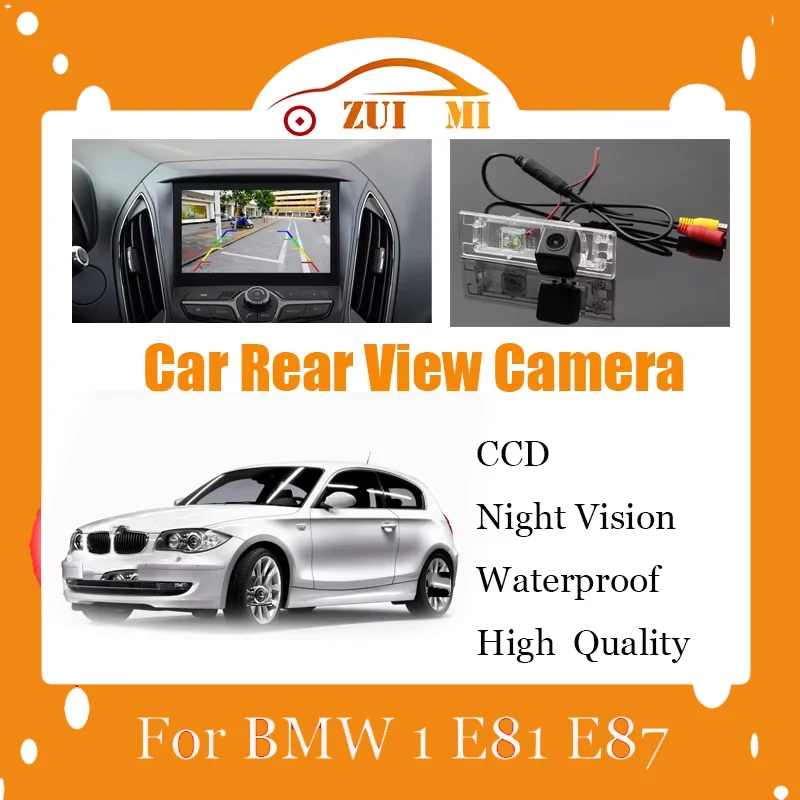 Car Reverse Rear View Camera For BMW 1 E81 E87 E87N CCD Full HD Waterproof Night Vision Backup Parking Camera Shockproof