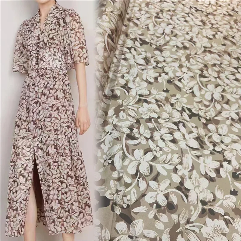 

Spring New 19mumi Stretch Satin Silk Fabric High-grade Mulberry Silk Cheongsam Shirt Dress Designer Fabric Needlework Material