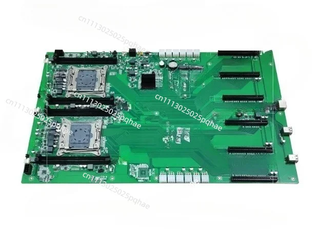 Dual X99 in-line 6 graphics card GPU model training calculation supercomputer desktop main board