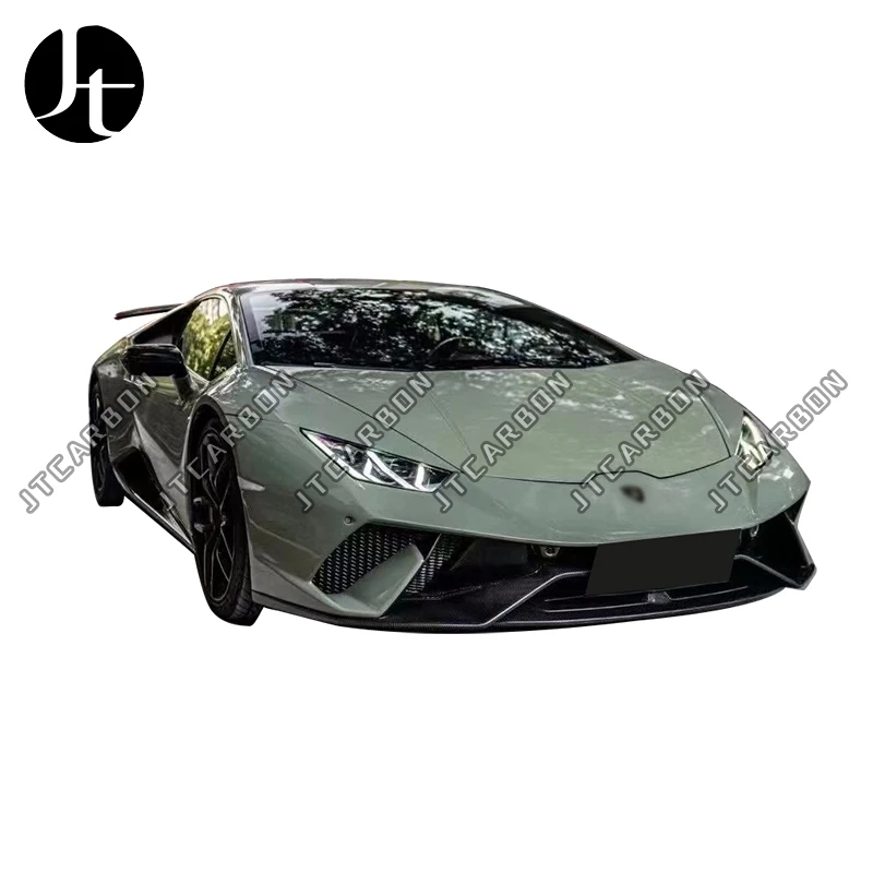 Carbon fiber P-style front bumper rear bumper mudguard side skirt spoiler for Lamborghini LP580 LP610 body kit