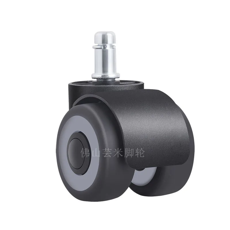 5 Pcs 2-inch 10mm/11mm Tpr Mute Double Caster Furniture Circlip Pulley Office Chair Universal Wheel Source Factory