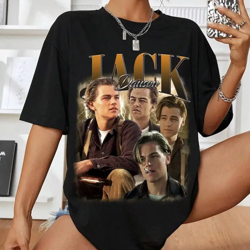 Jack Dawson Titanic Movie Character Vintage T-Shirt