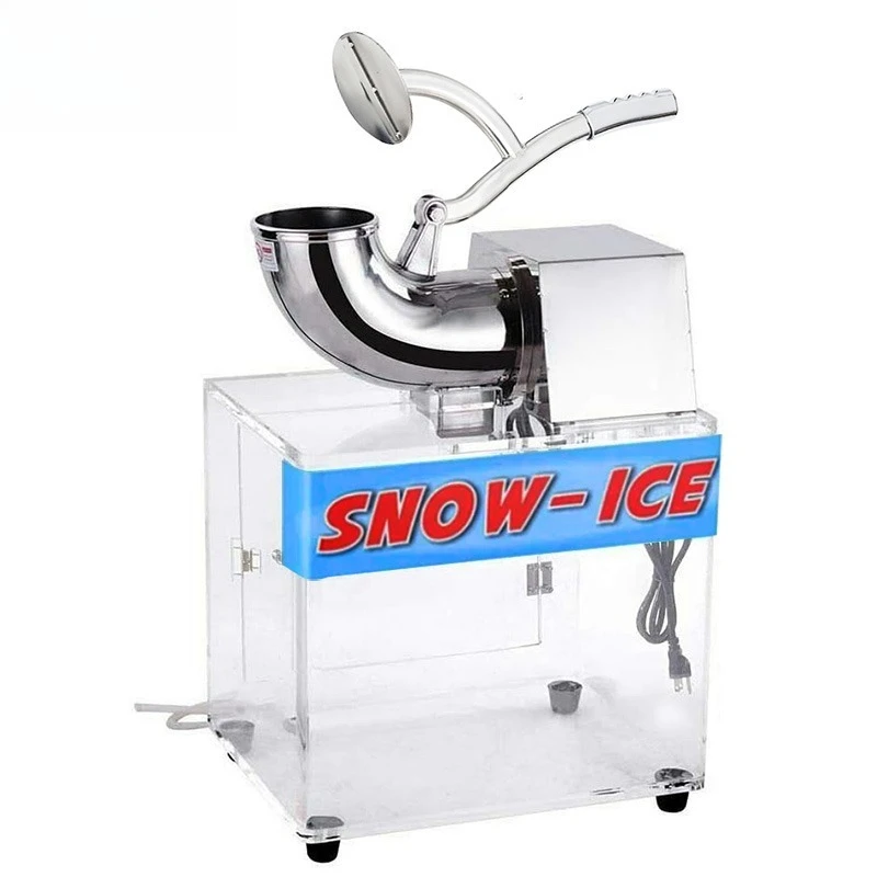 

Acrylic snow cone machine Stainless steel ice crusher Smooth ice shaver