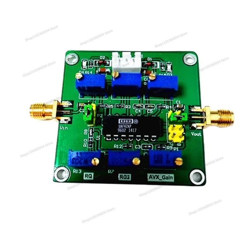 For UAF42 High Pass, Low Pass, Band Pass Filter, Frequency Gain Q Value, Universal Filter