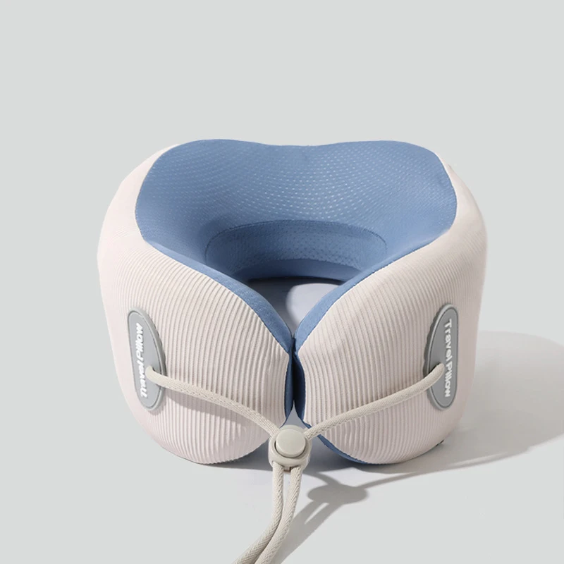 Flying Bear U Shape Colorful Polyamide Memory Foam Neck Pillow for Travel and Office