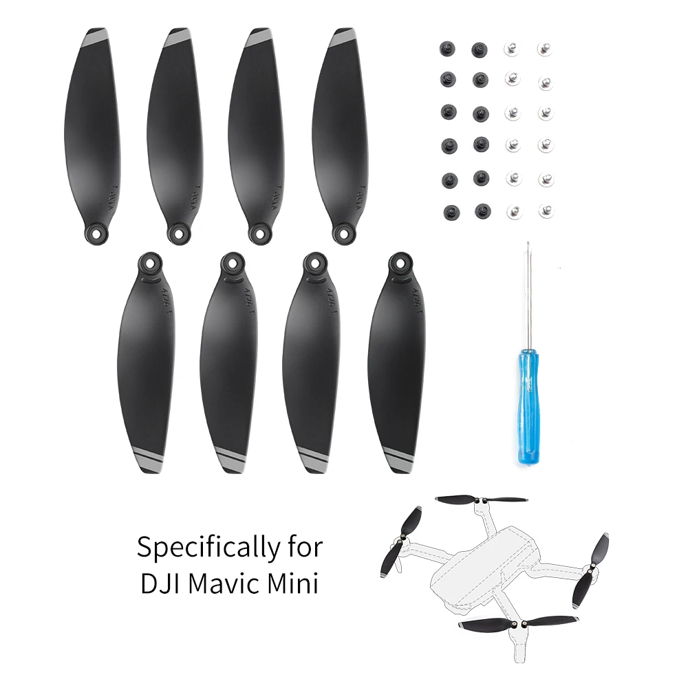 K&F Concept ND Filters Kit UV+CPL+ND8+ND16+ND32+ND64 for DJI Mavic Mini1/2/SE Drone with Propellers Blades Accessories