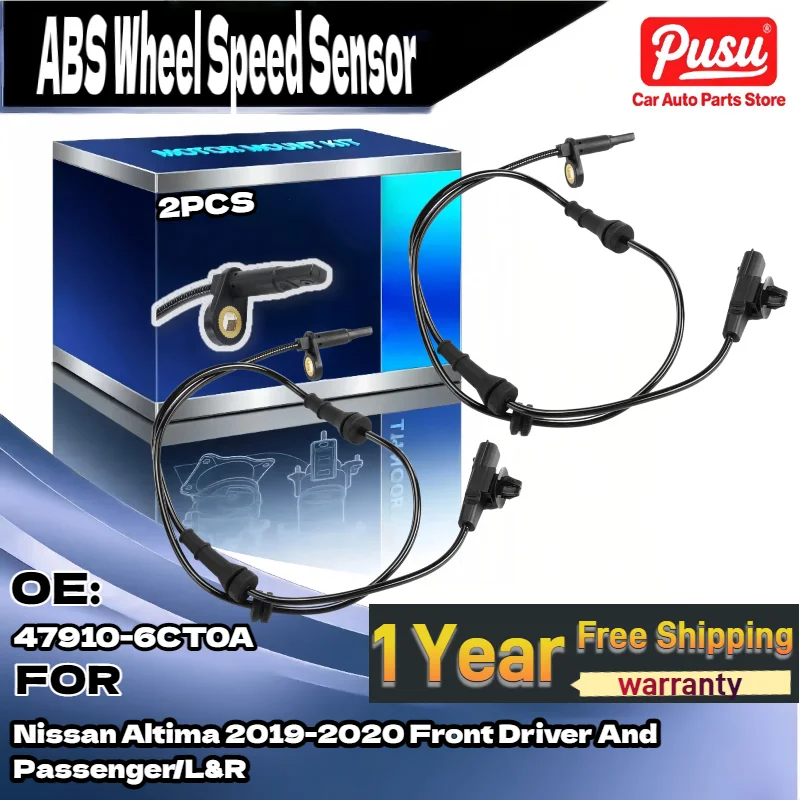 

For 2PCS Front L/R ABS Wheel Speed Sensor 47910-6CT0A Fits Nissan Altima 2019-2020