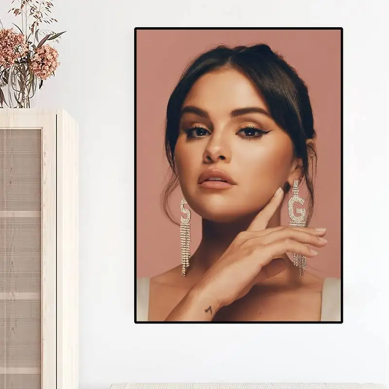 Singer Selena Gomez Actress POSTER Prints Wall Painting Bedroom Living Room Wall Sticker Small