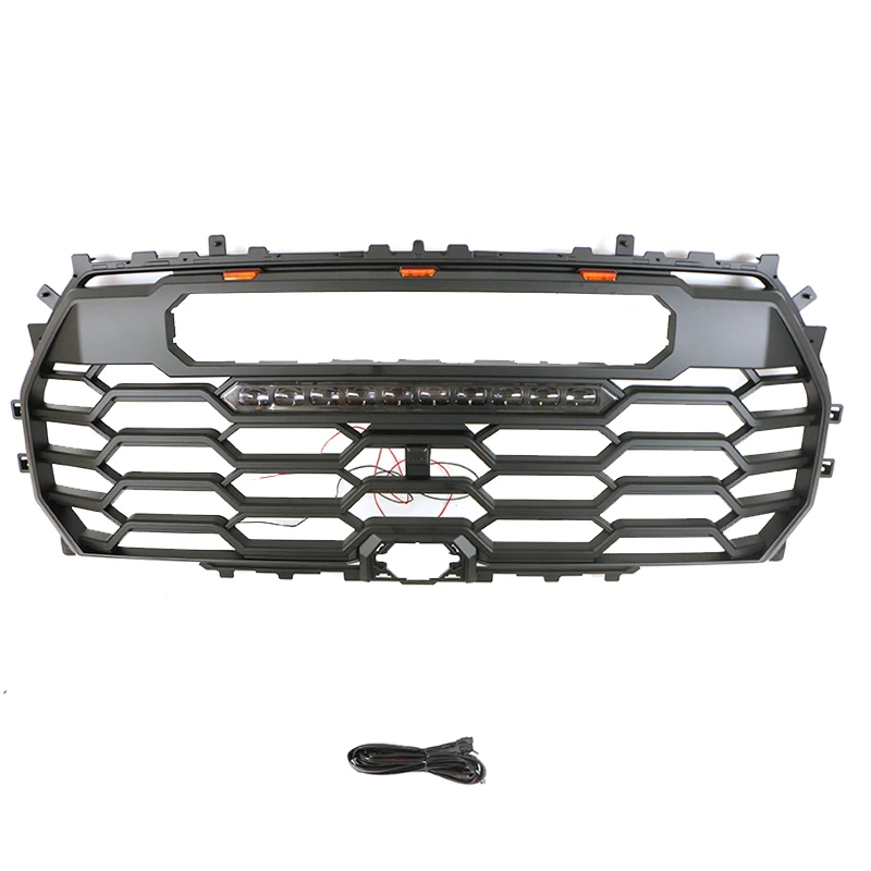 4X4 Off Road New Design ABS Black grille With Light Bar Fit For 2022 Toyota Tundra