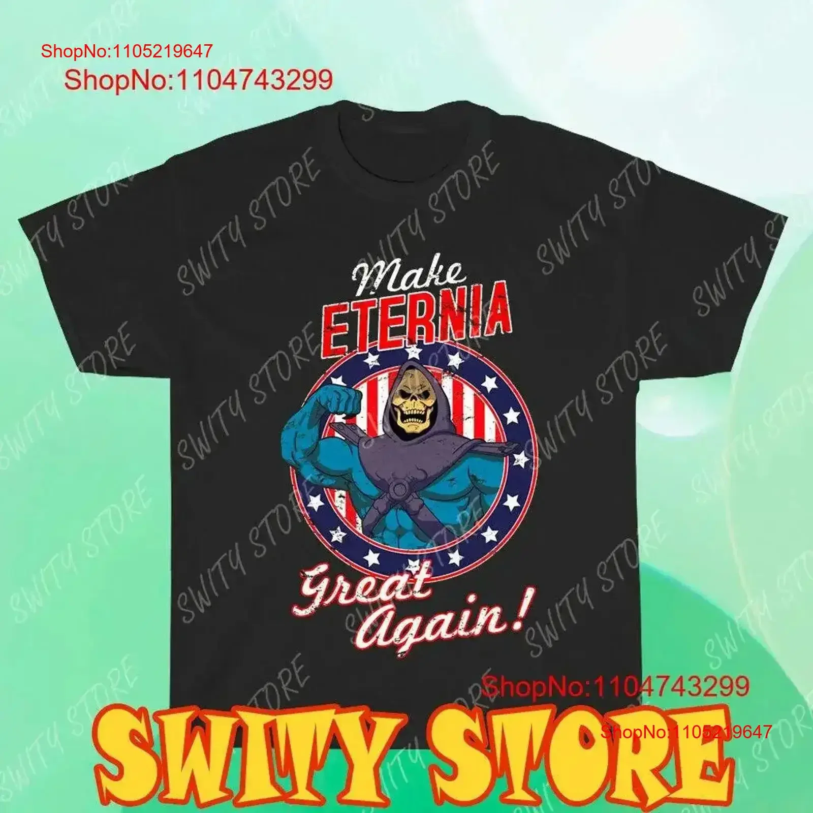 He Man Make Eternia Great Again Lustiges Herren-Logo Herren-T-Shirt Größe S bis 5XL Vintage Washed Vielseitig Casual Homme Vintage
