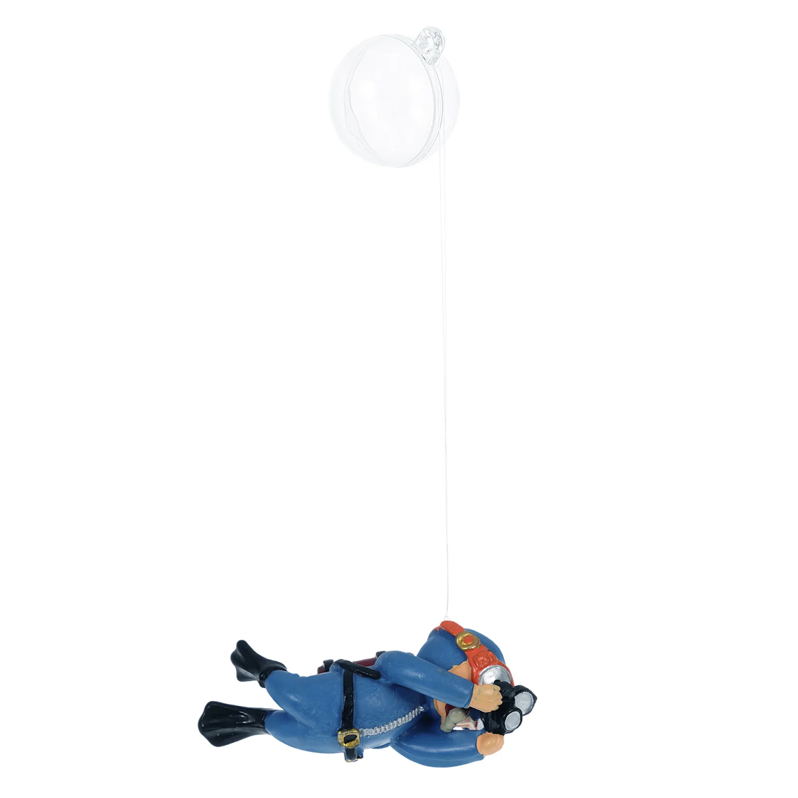 

Premium Pvc Fish Tank Diver Ornament Lifelike Aquarium Decor Simulated Landscape Prop Floating Diver For Tank Pond Decorations