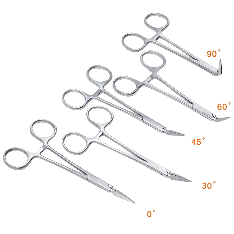 1pc Dental Tooth Residual Root Forceps 0/30/45/60/90 Degree Plier Surgical Scissors Minimally Invasive Extraction Tweezer Wisdom