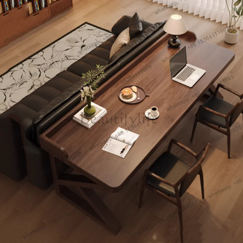 Aesthetic Wooden Office Desk Executive Reception Modern Computer Office Desk