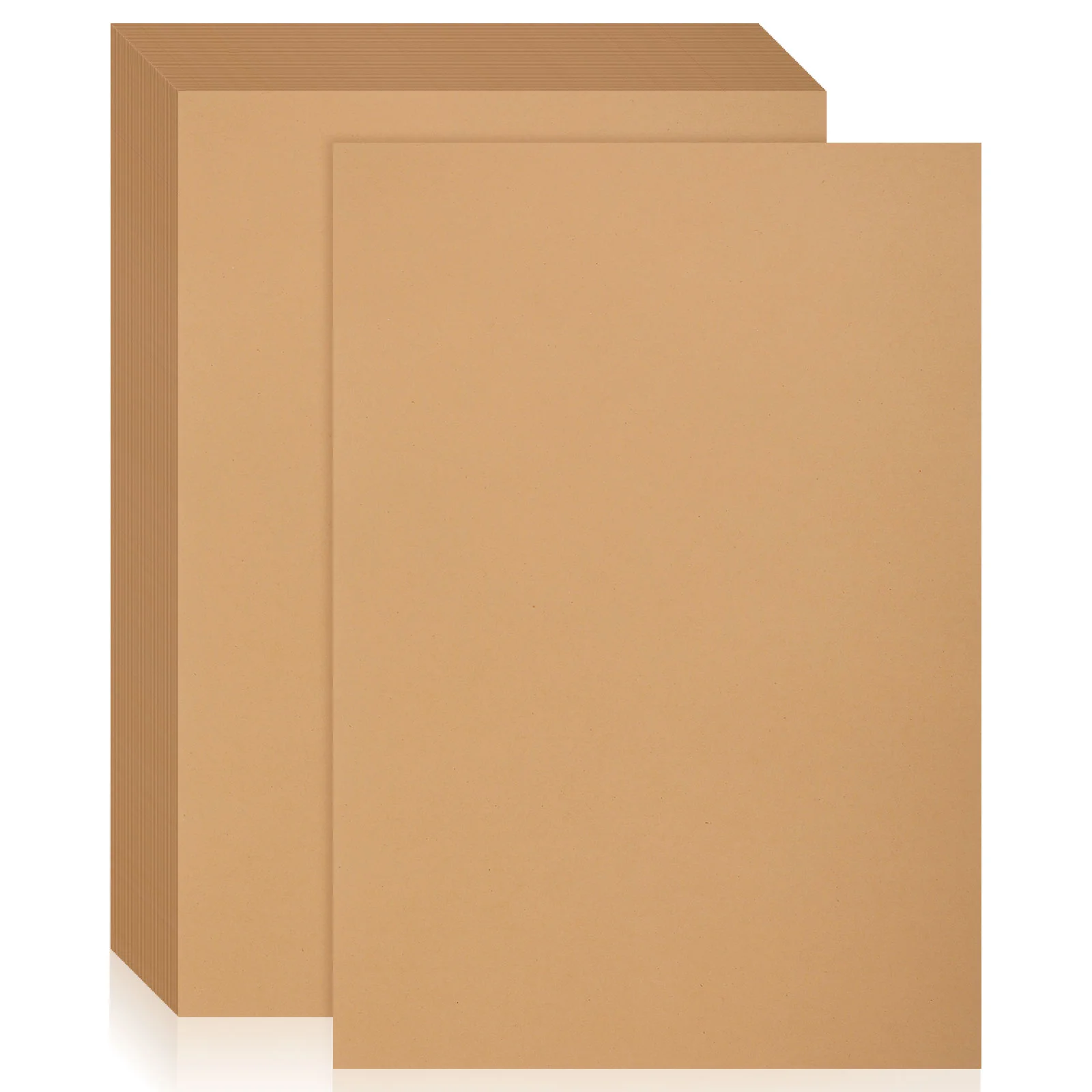 50 Pcs Painting Handmade Cardboard Craft Cardstock Paper Brown Kraft Heavy Weight Drawing Crafting Creative Projects Bulk Supply