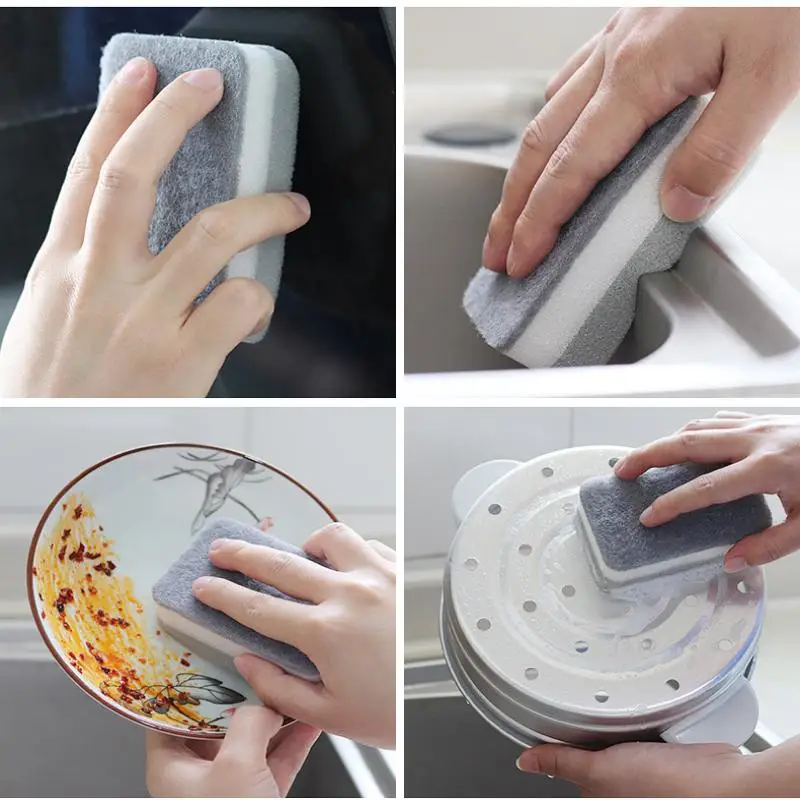 10 pezzi di spugna per lavare i piatti a doppia faccia per uso domestico - Asciugamani da cucina per pulire i piatti per accessori da cucina