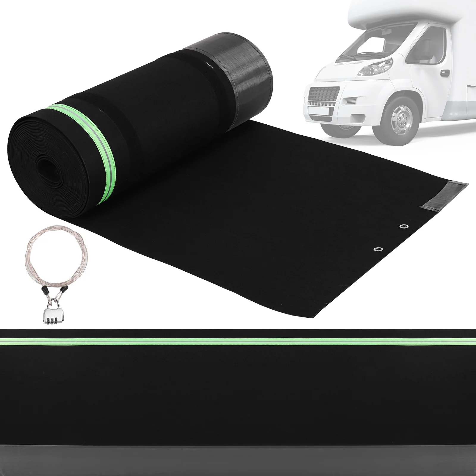 

Windproof Trailer Skirts with Tightly Metal Plates Mobile Home Skirting Easy Installation Waterproof for Mobile Home Exterior
