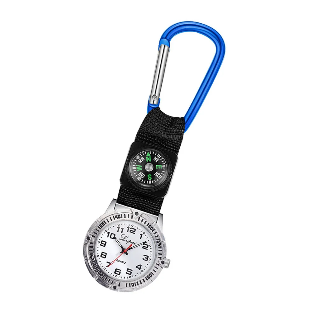 

Mountaineering Nurse Watch Clip-on Carabiner Medical Outdoor Sports Pocket Watches for Hiking Travel