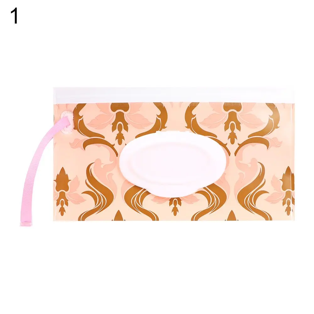 

Модный полезный портативный флип-чехол для переноски с застежкой-ремешком, сумка для влажных салфеток, коробка для салфеток, аксессуары для колясок, косметичка