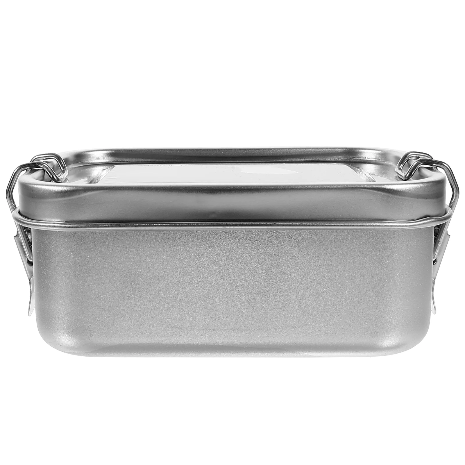 

Containers for Food Stainless Steel Lunch Box Breakfast Bento Storage Holder Portable Silver Child