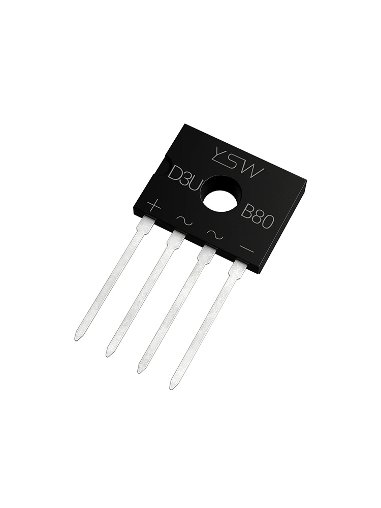 20pcs/lot D3K SIP4 D3UB60A D3UB80 D3UB80A Bridge Rectifier Single Phase Standard Through Hole quality assurance