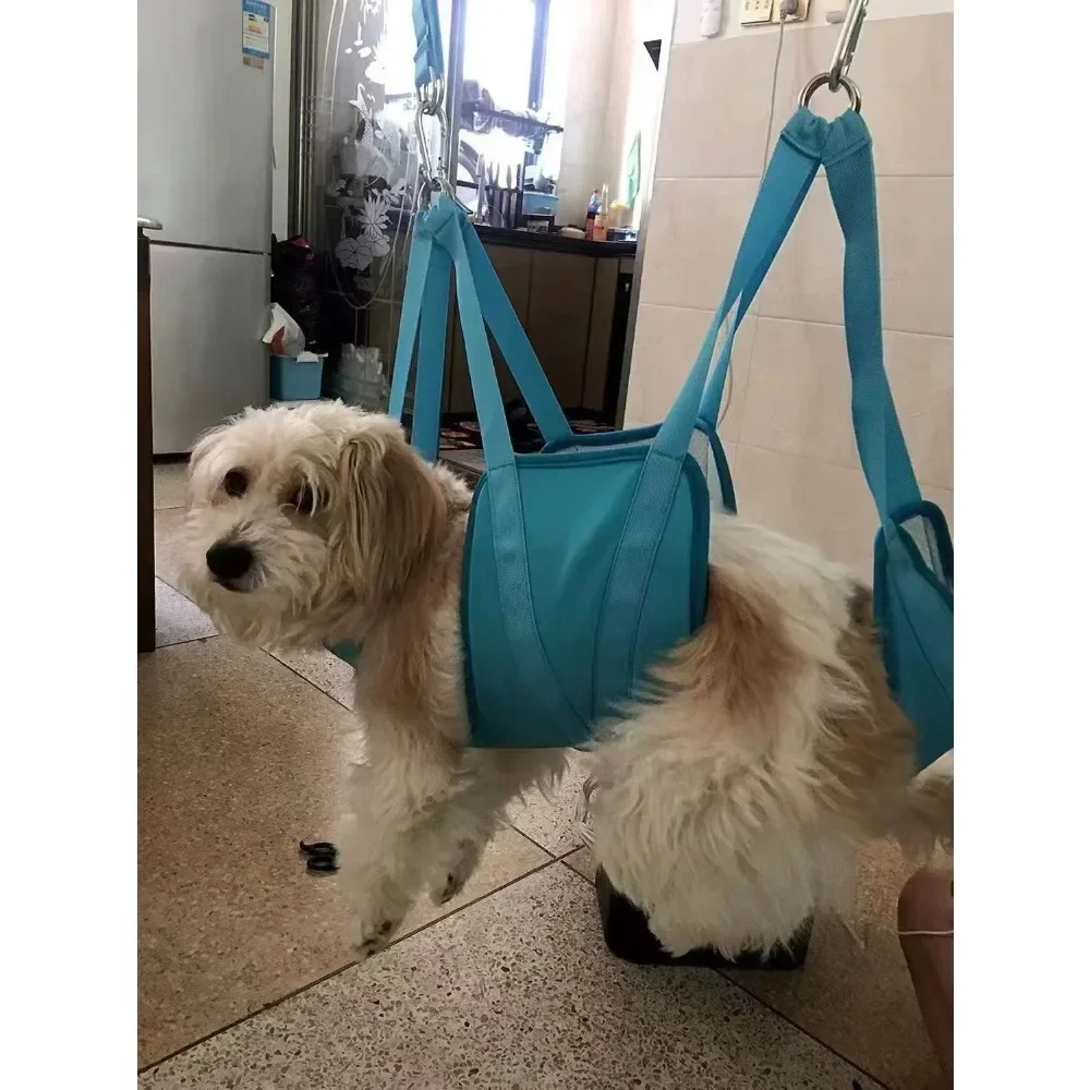 Hängematte für die Hundepflege, verstellbare Hängeschlinge für Haustiere zum Nagelschneiden, atmungsaktives Hundegeschirr zur Pflege und zum Baden – Detail 10