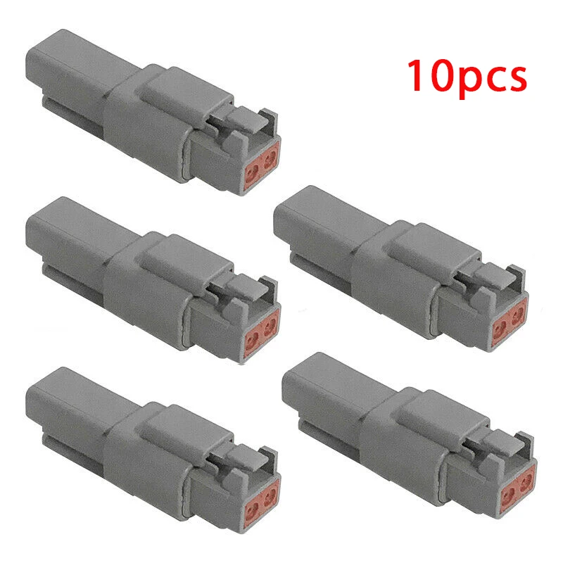 10Pcs Deutsch DT 2 Way Pin Male/Female Kit Electrical Connector Plug Waterproof Connector for Car Truck