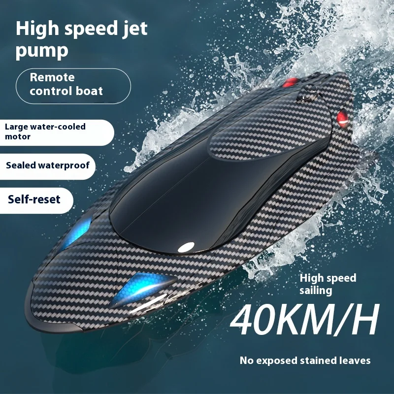 New Rc Remote-Controlled Boat Fy011 Speedboat Rowing High-Speed Boat Racing Water Toy Water-Cooled Vortex Jet Boat Model