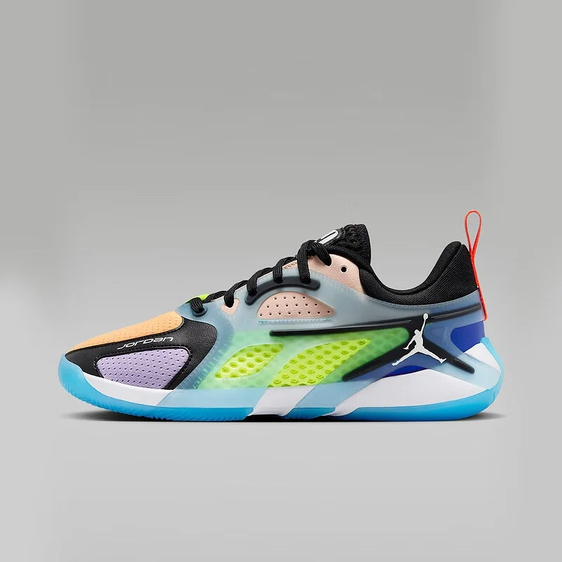 أحذية كرة السلة العملية الممتصة للصدمات من سلسلة Nike Jordan للرجال والنساء، أحذية كرة سلة جديدة خفيفة الوزن وقبضة ملفوفة حول الرقبة مع مجموعات ألوان فريدة من نوعها، أحذية كرة سلة رياضية خارجية عصرية، تصميم متخصص لا يظهر Fz2473-018 #1