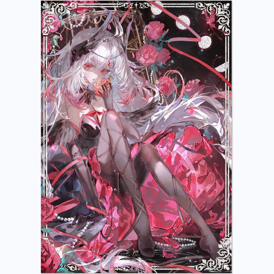 60ct Top Loading Trading Card Sleeves Luluca Deck Protector for YuGiOh/Japanese Art Anime Printing Card Sleeves Protectors