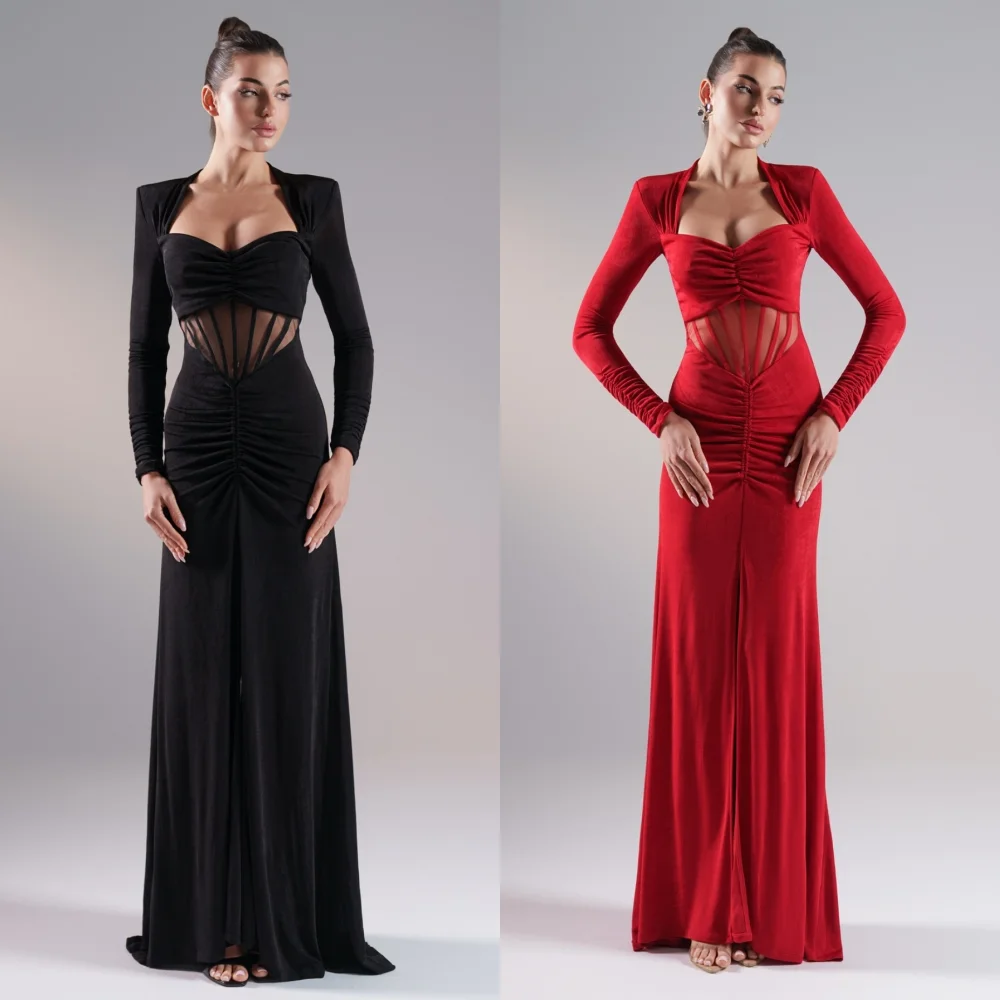 

Формальные плиссированные прямые длинные платья в форме сердца на заказ, выпускной вечер, высокое качество, китайский стиль